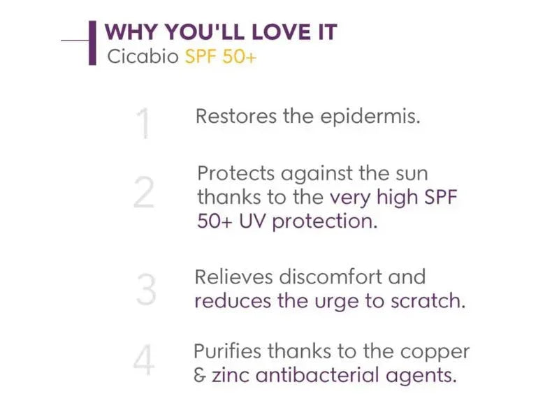 Bioderma Cicabio SPF 50+ Sunscreen Creme - Atomic Pharmacy
