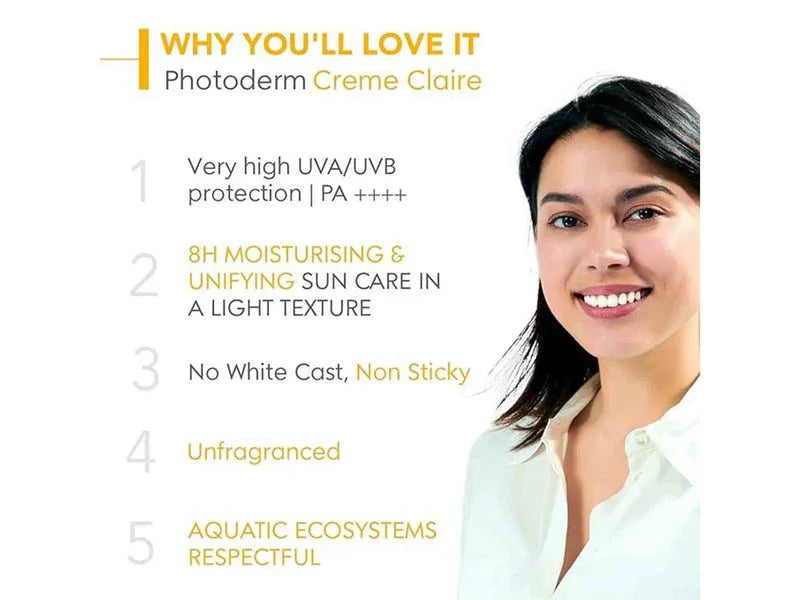 Bioderma Photoderm Creme SPF 50+ PA++++ (Claire Light) - Atomic Pharmacy