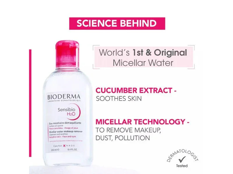 Bioderma Sensibio H2O Micellar Water Makeup Remover - Atomic Pharmacy