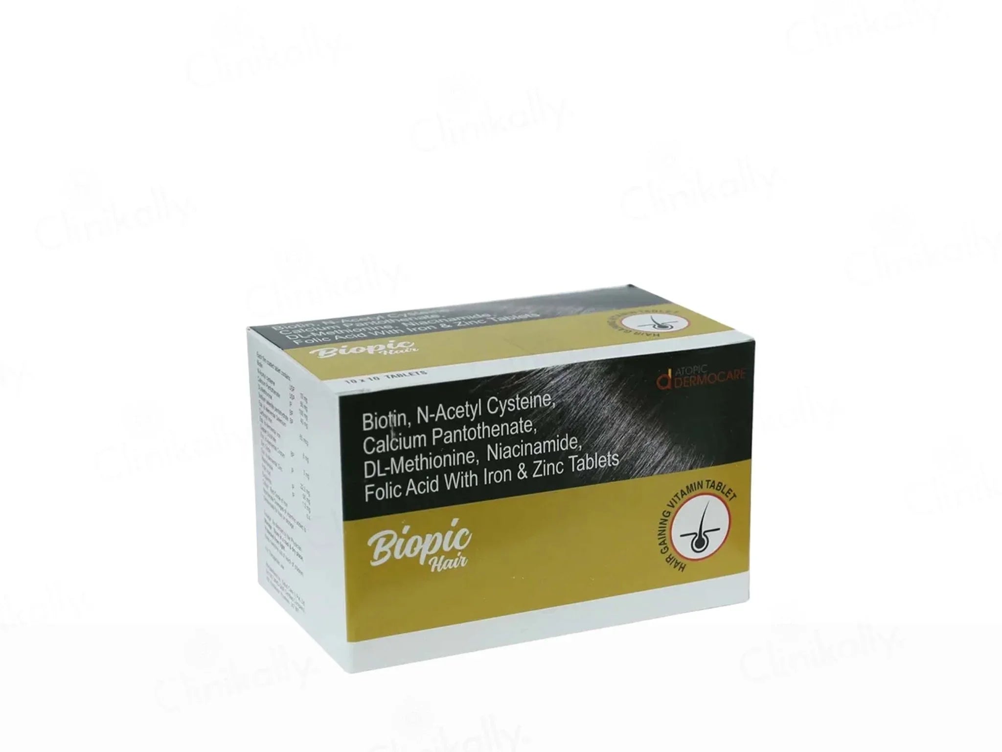Biopic Hair Gaining Vitamin Tablet - Atomic Pharmacy