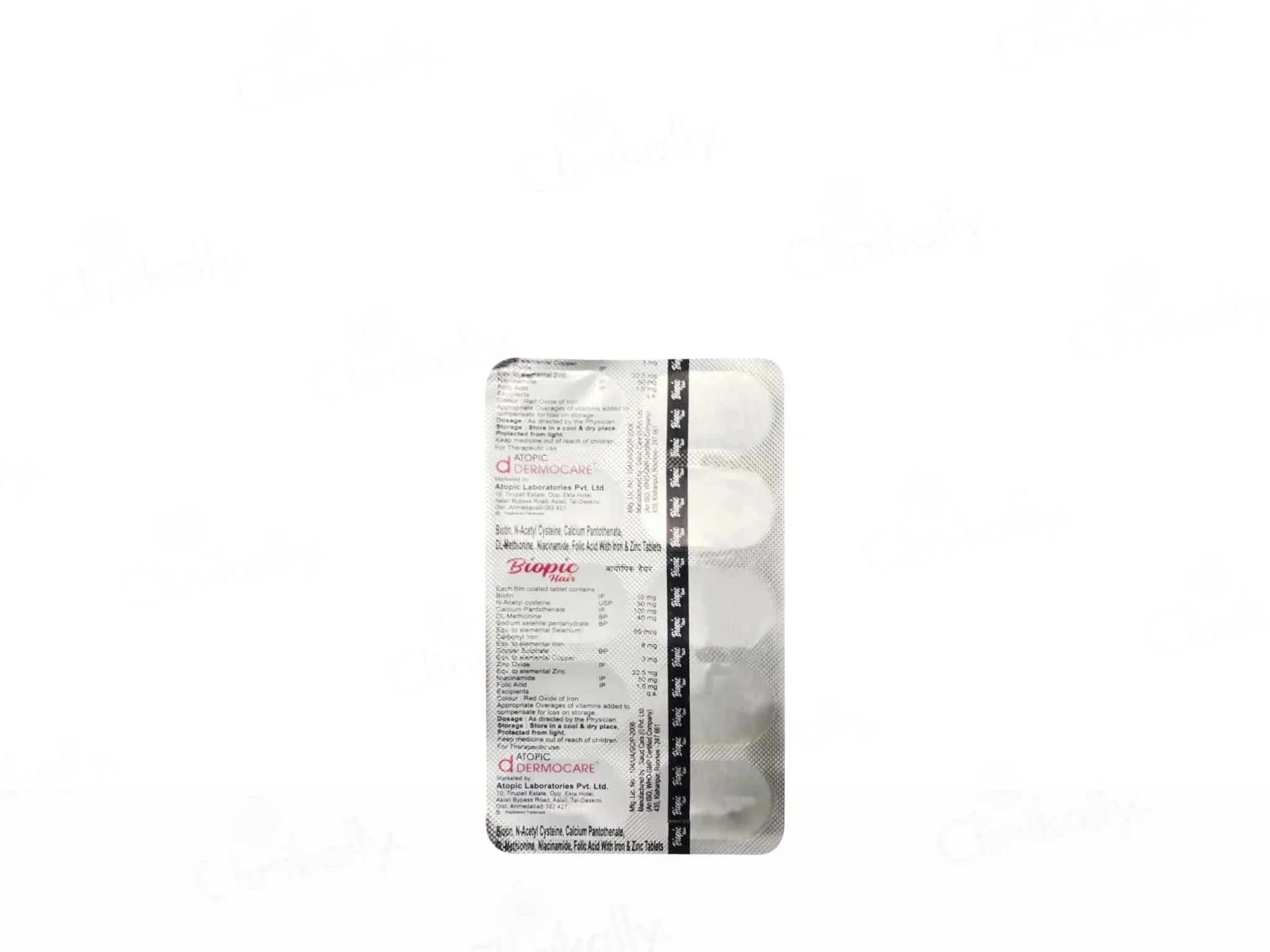 Biopic Hair Gaining Vitamin Tablet - Atomic Pharmacy