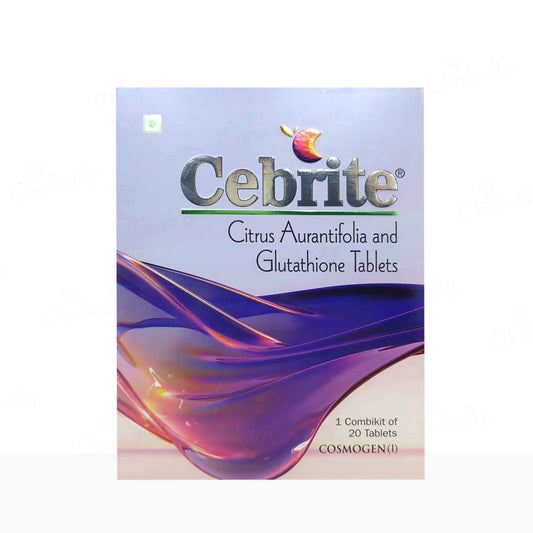 Cebrite Citrus Aurantifolia & Glutathione Tablet - Atomic Pharmacy - Health Supplement