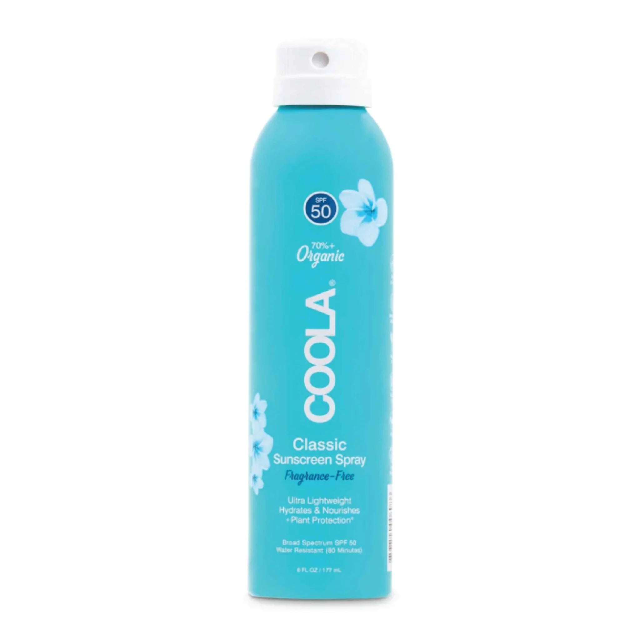 Coola Classic Sunscreen Spray SPF 50, Fragrance Free, 177 ml - Atomic Pharmacy