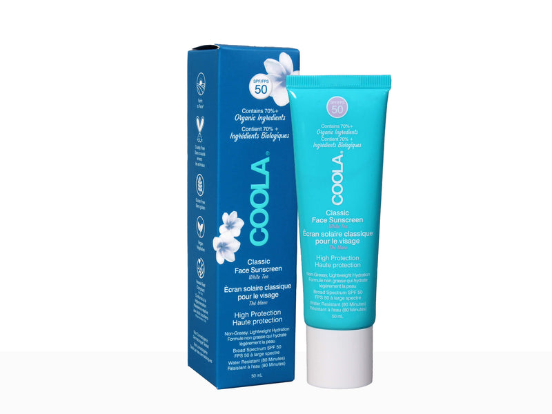 Coola Classic Face Sunscreen SPF 50 White Tea