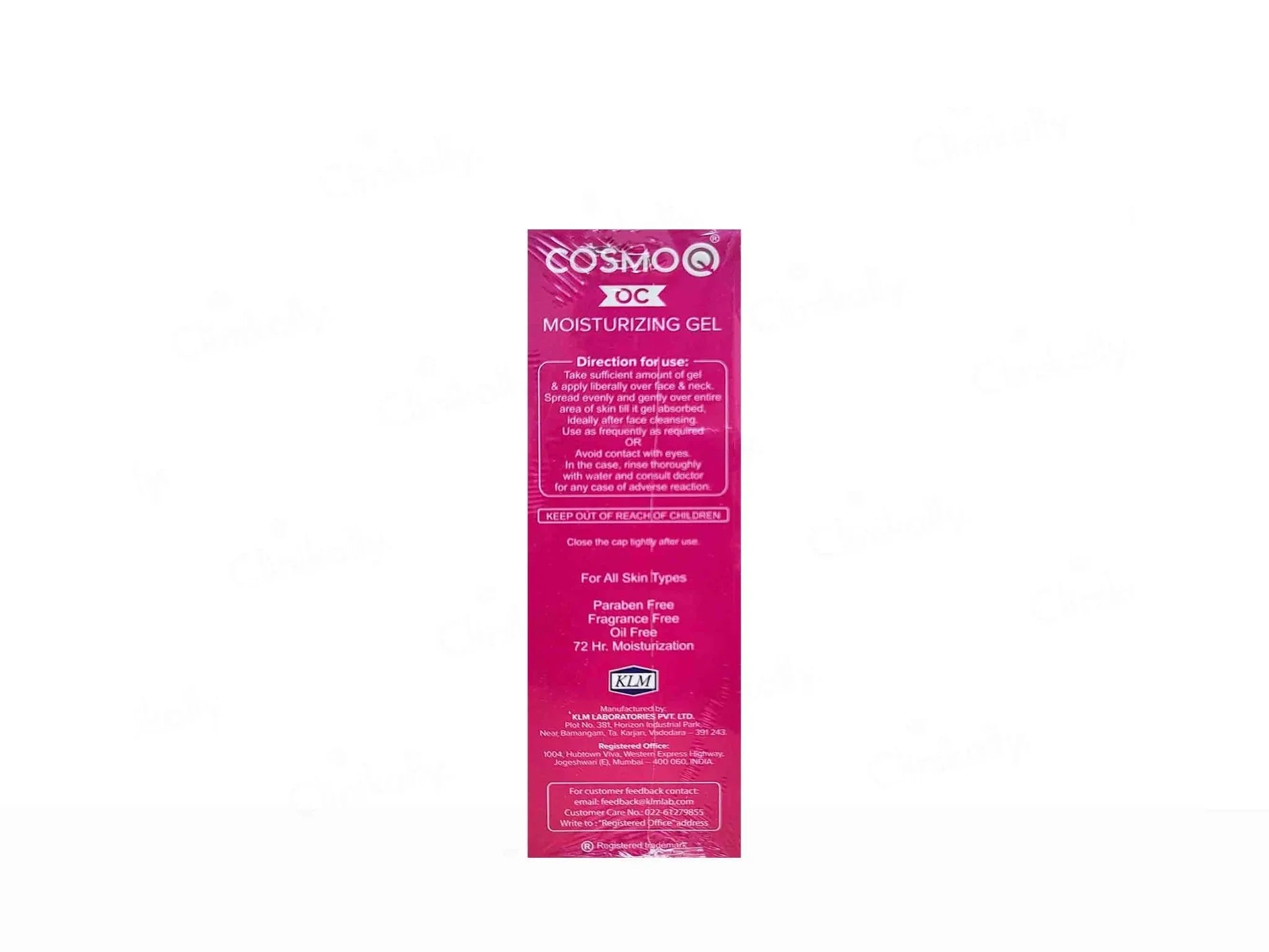 CosmoQ OC Moisturizing Gel - Atomic Pharmacy - Skin Gel