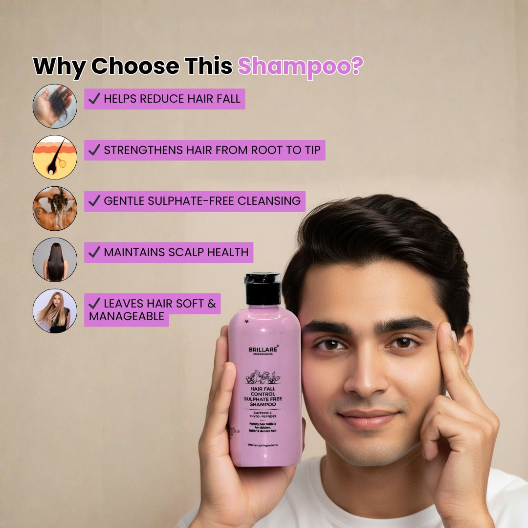 Brillare Hair Fall Control Sulfate Free Shampoo