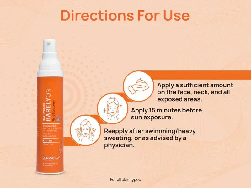 Dermatica Ray Protect Barelyon Fluid Sunscreen SPF 50 - Atomic Pharmacy