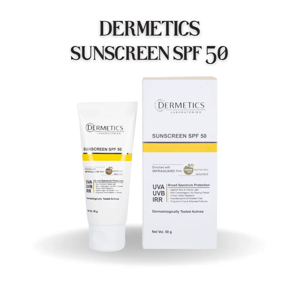 dermetics sun screen spf 50 - Atomic Pharmacy - NEW