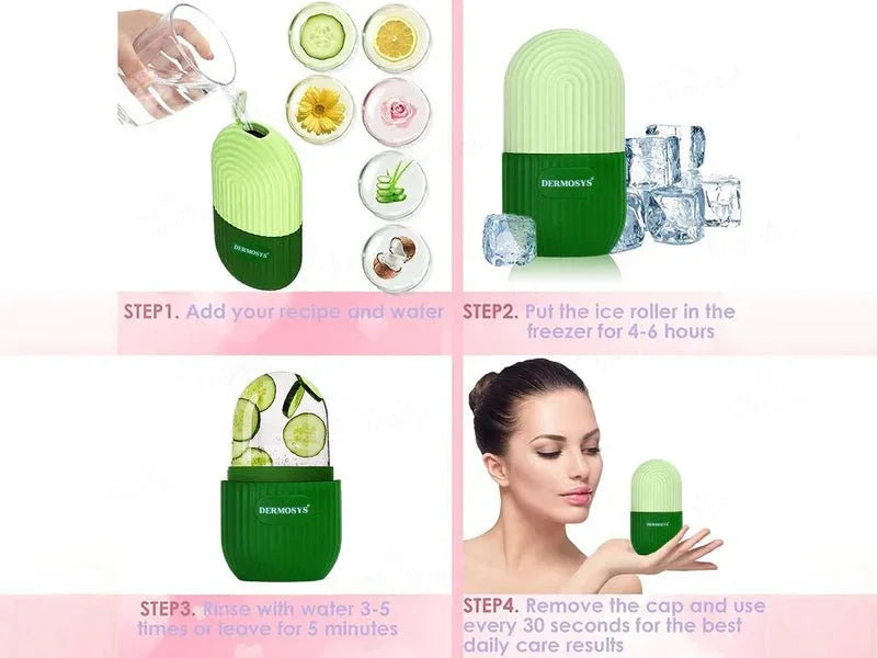 Dermosys Silicone & Face Ice Roller - Atomic Pharmacy - Skin Oil