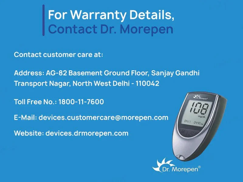 Dr. Morepen GlucoOne BG-03 Blood Glucose Monitoring System (Meter Only) - Atomic Pharmacy