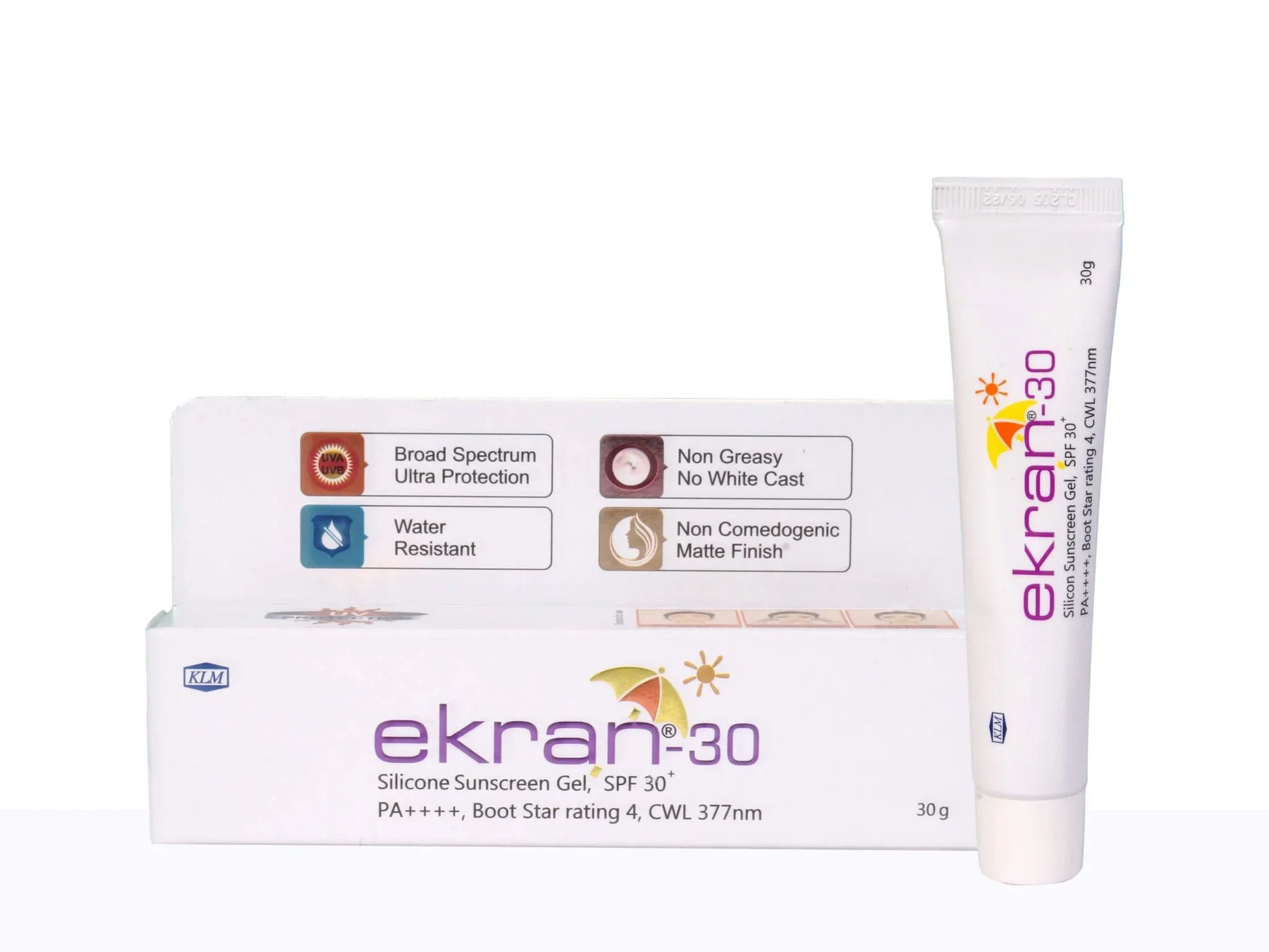 Ekran - 30 Silicone Sunscreen Gel SPF 30+/PA++++ - Atomic Pharmacy - Sunscreen