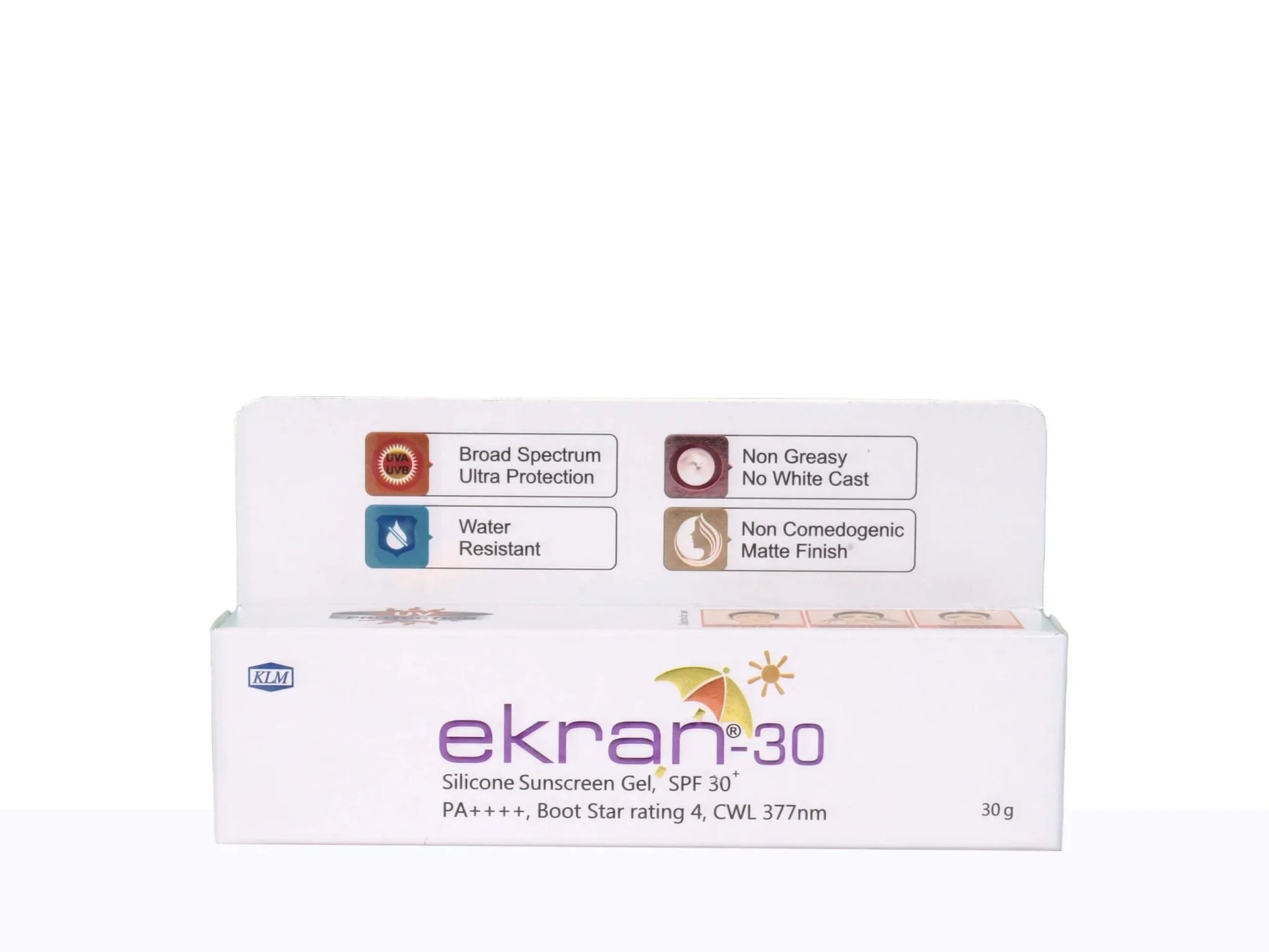 Ekran - 30 Silicone Sunscreen Gel SPF 30+/PA++++ - Atomic Pharmacy - Sunscreen
