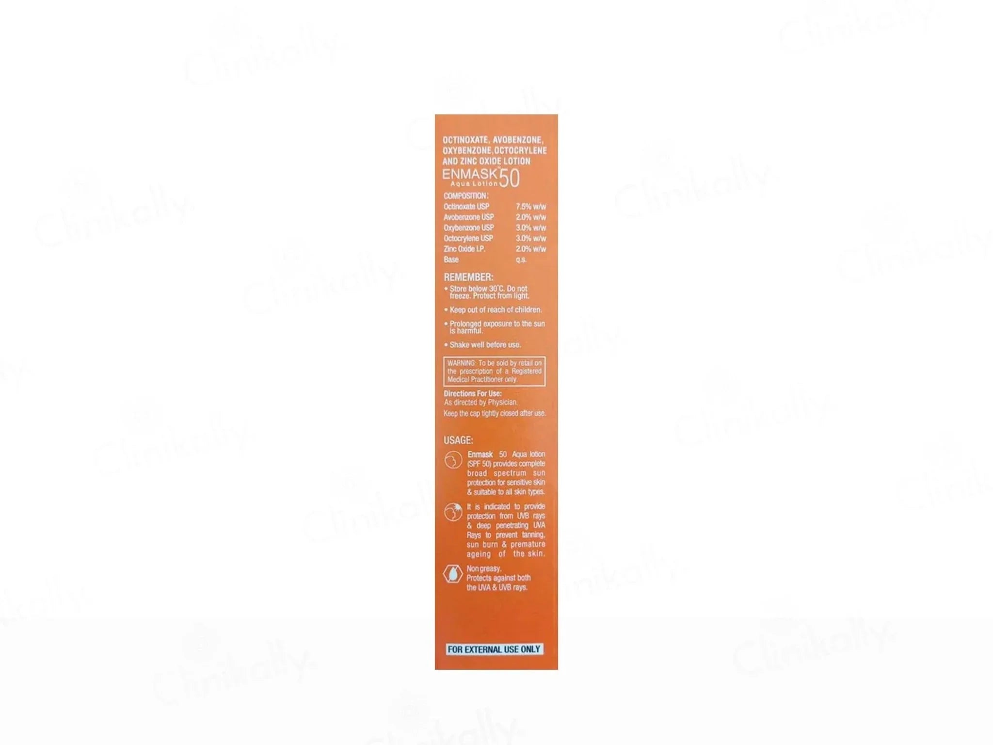Enmask 50 Aqua Sunprotect Lotion SPF 50 - Atomic Pharmacy