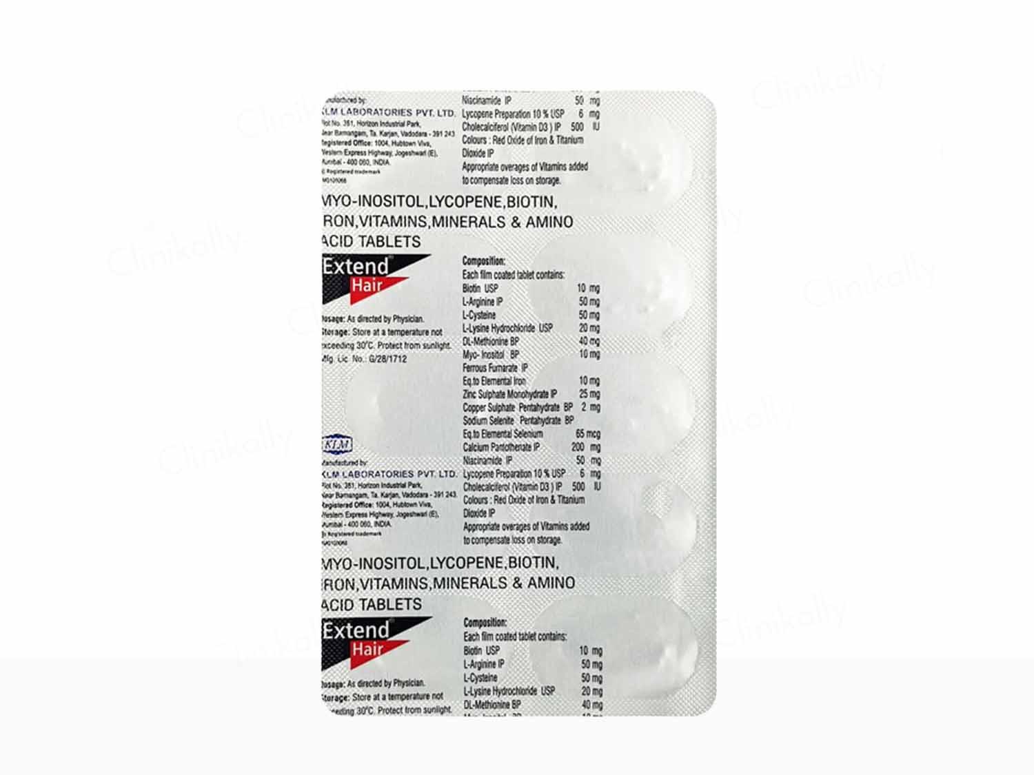 Extend Hair Tablet - Atomic Pharmacy - Hair Supplement