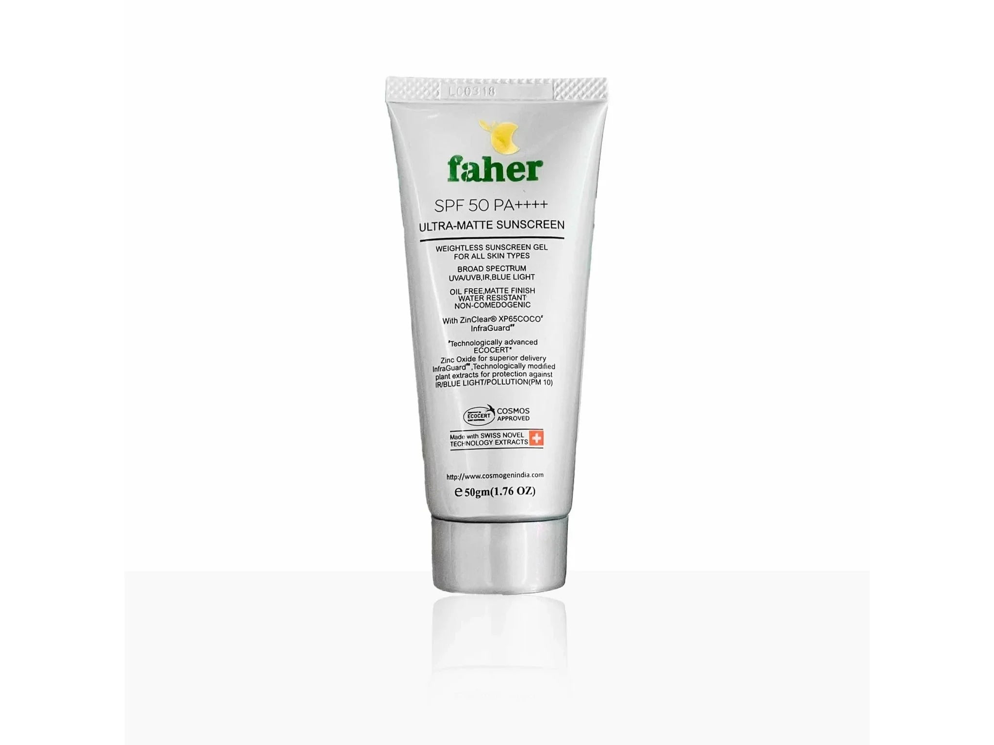 Faher Ultra Matte Sunscreen SPF 50 PA+++ - Atomic Pharmacy