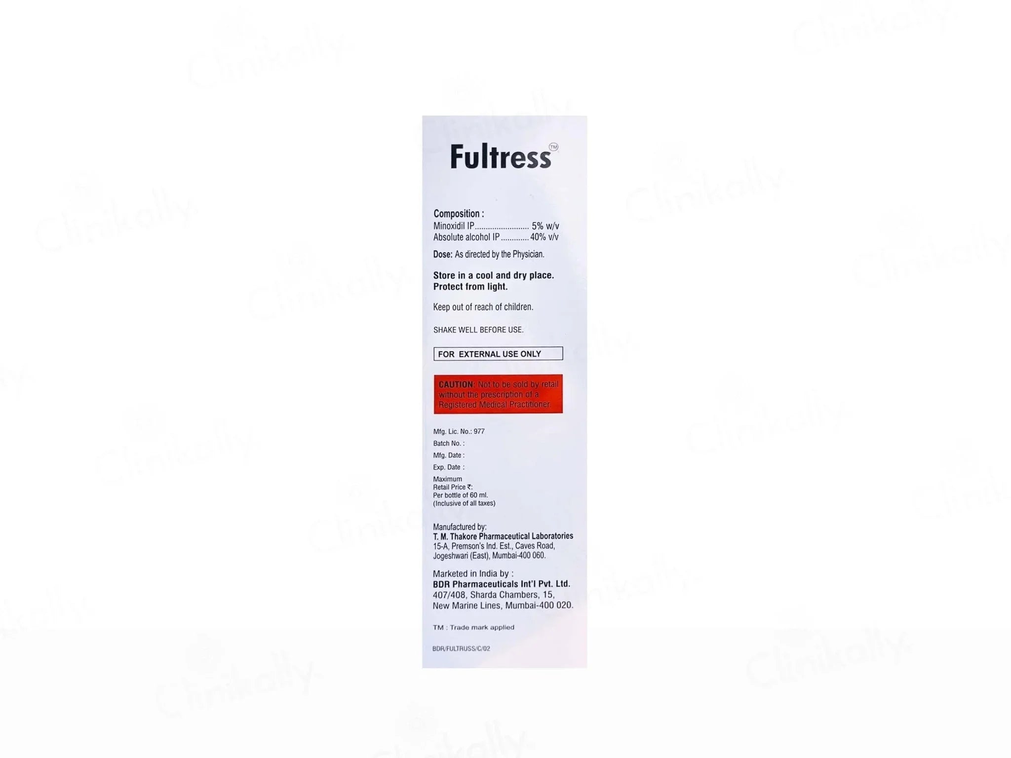 Fultress 5% Topical Solution - Atomic Pharmacy