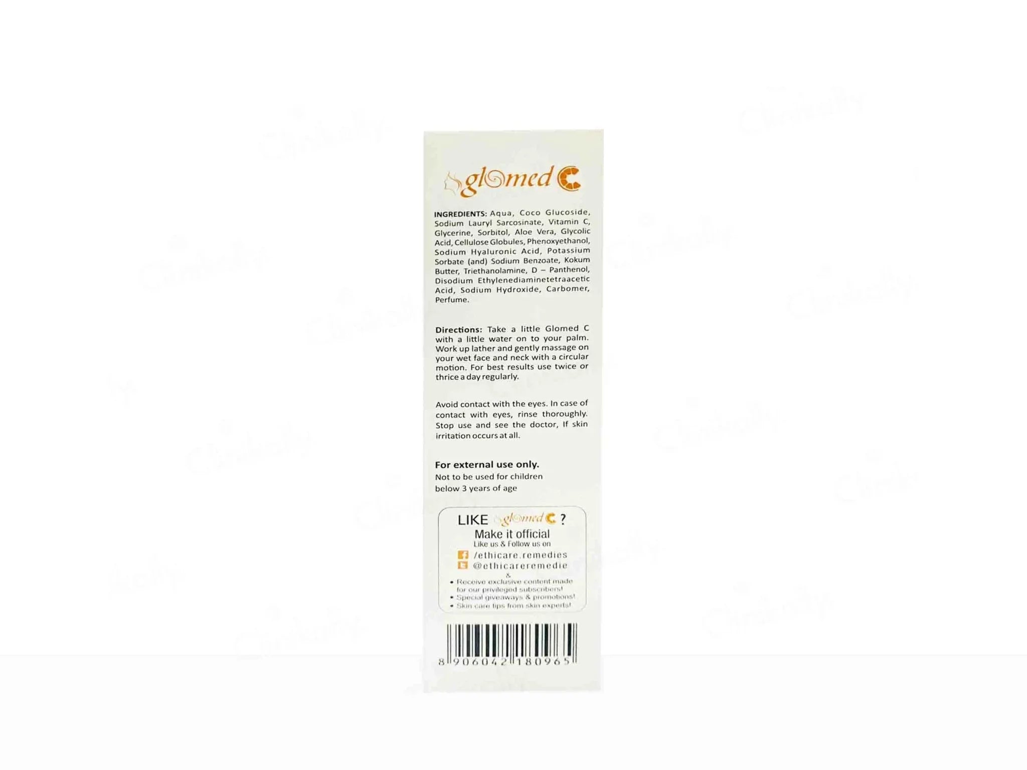 Glomed C Rejuvenating & Skin Lightening Face Wash - Atomic Pharmacy