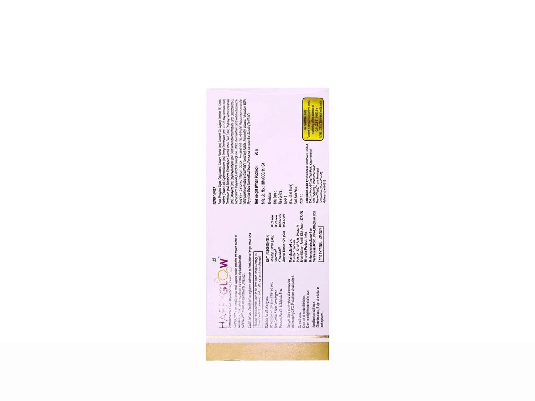 Happyglow Demelanising & Skin Rejuvenating Cream - Atomic Pharmacy