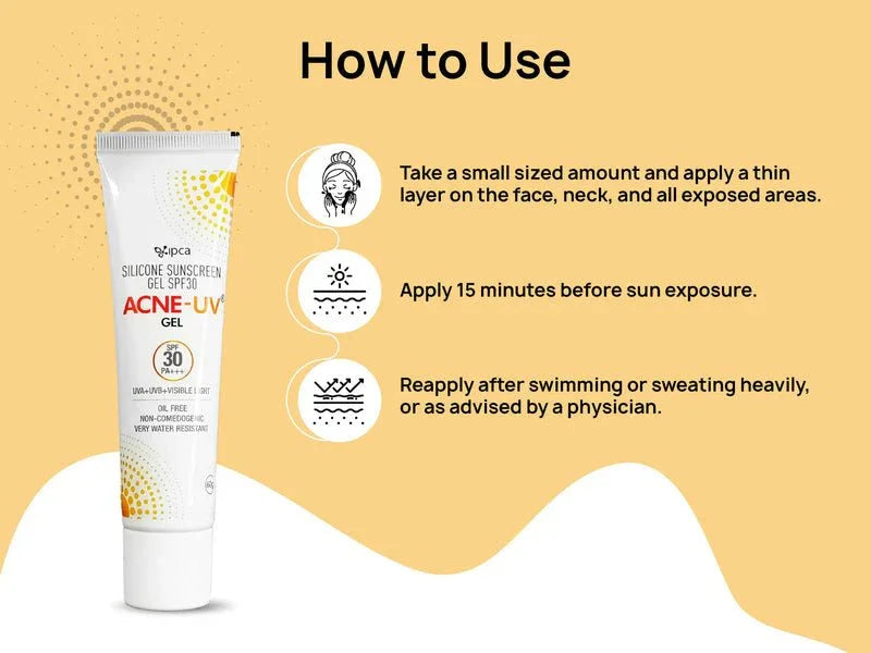 IPCA Acne - UV Gel Sunscreen SPF 30/PA+++ - Atomic Pharmacy - 