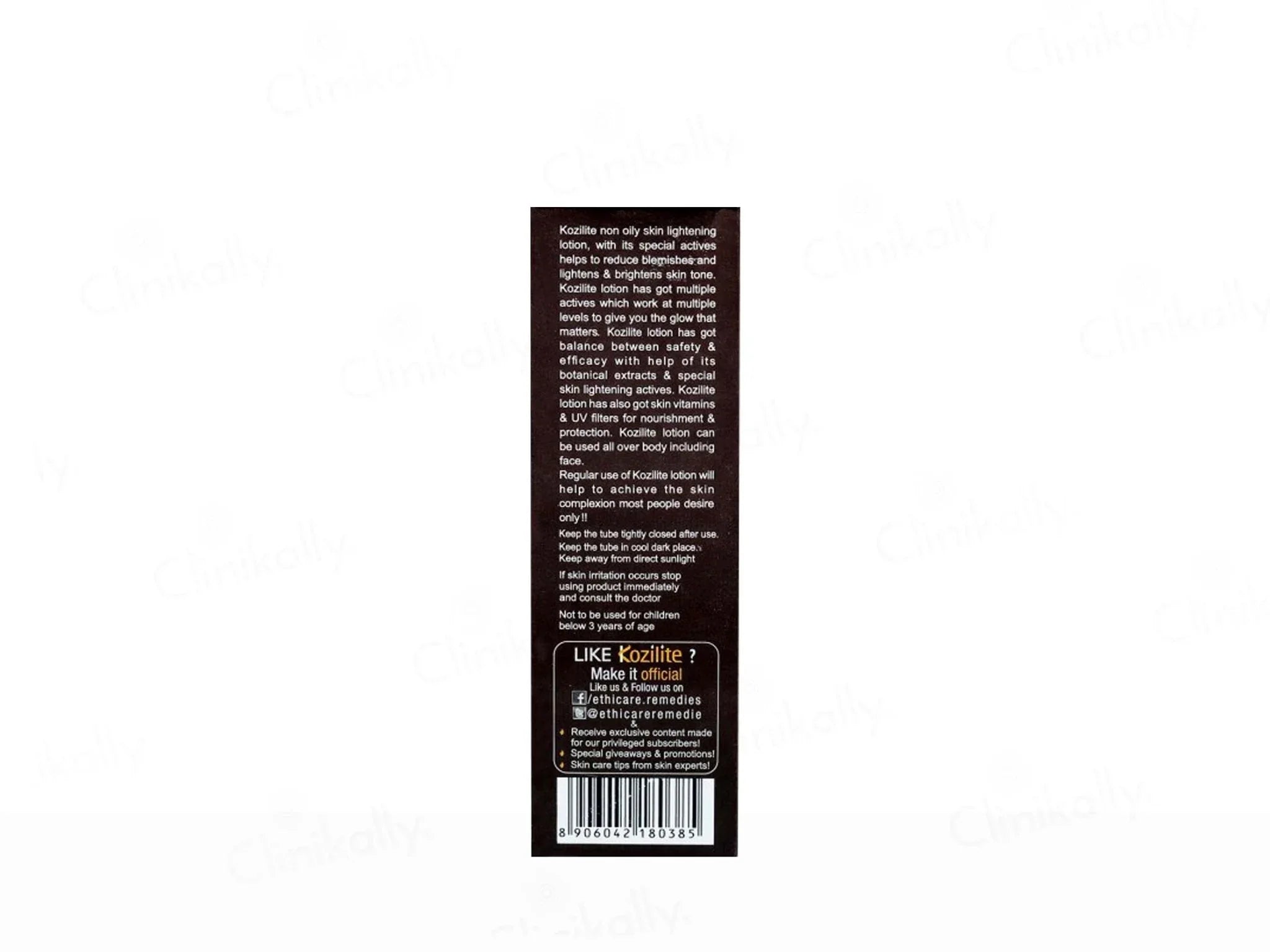 Kozilite Non Oily Skin Lightening Lotion - Atomic Pharmacy