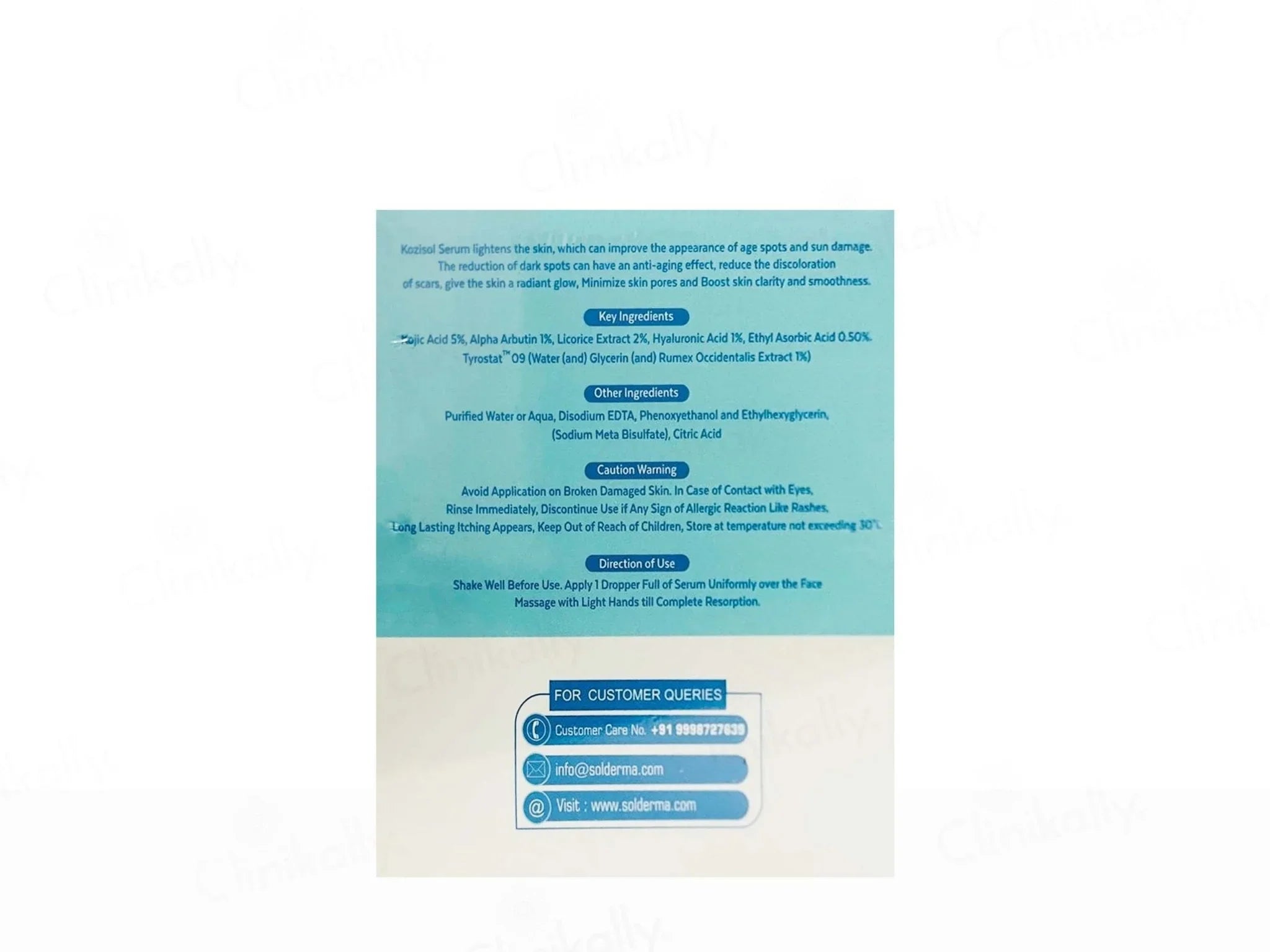 Kozisol Serum - Atomic Pharmacy - Skin Serum