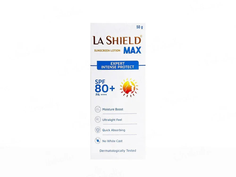 La Shield Max Expert Intense Protect Sunscreen Lotion SPF 80+ PA++++ - Atomic Pharmacy