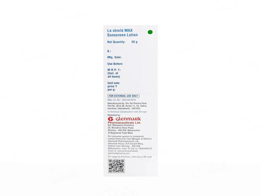 La Shield Max Expert Intense Protect Sunscreen Lotion SPF 80+ PA++++ - Atomic Pharmacy