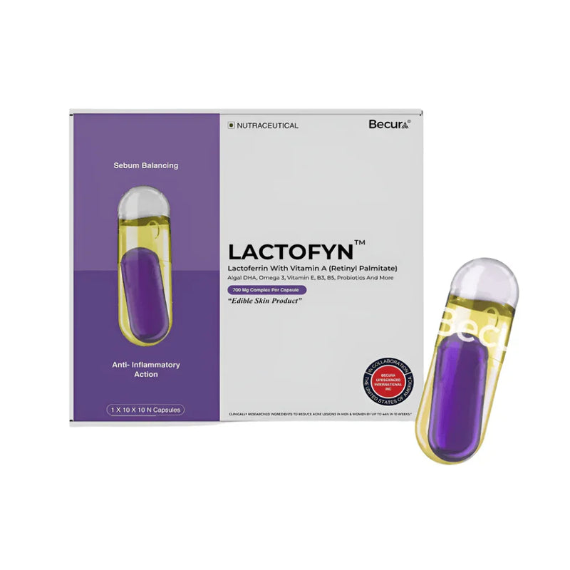 Lactofyn™ Lactoferrin with Retinyl Palmitate, Omega-3, Vitamin B3,B5, E and Probiotics. - Atomic Pharmacy