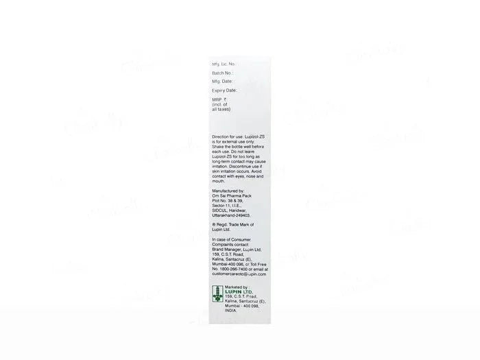 Lupizol-ZS Anti-Dandruff Shampoo - Atomic Pharmacy
