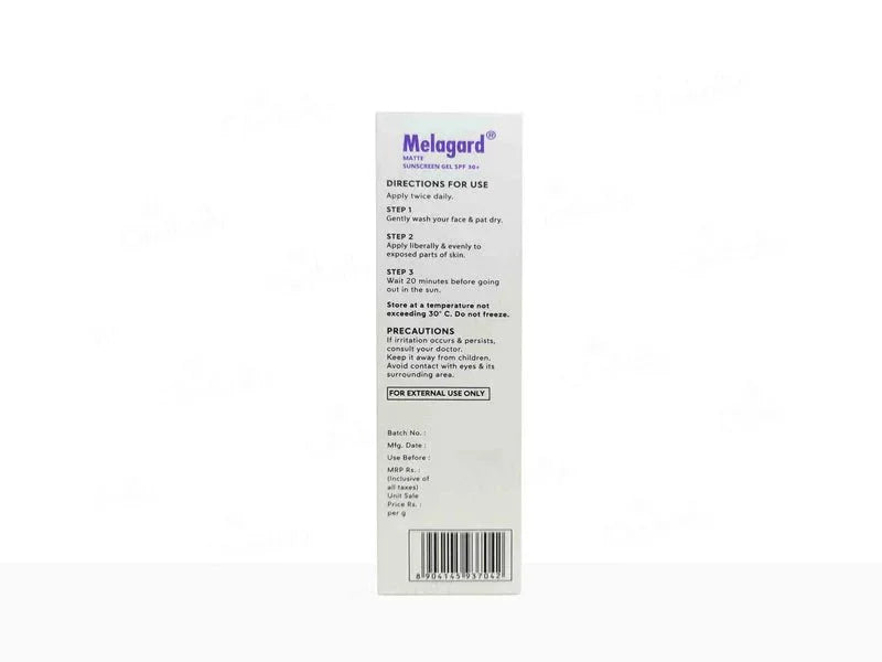 Melagard Matte Sunscreen Gel SPF 30+ PA+++ - Atomic Pharmacy