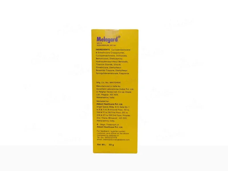 Melagard Matte Sunscreen Gel SPF 50+ PA+++ - Atomic Pharmacy