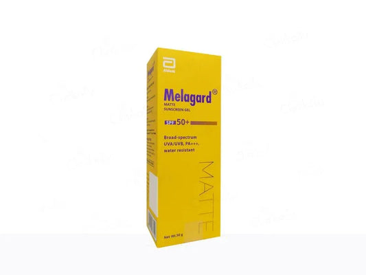 Melagard Matte Sunscreen Gel SPF 50+ PA+++ - Atomic Pharmacy - Scalp Solution