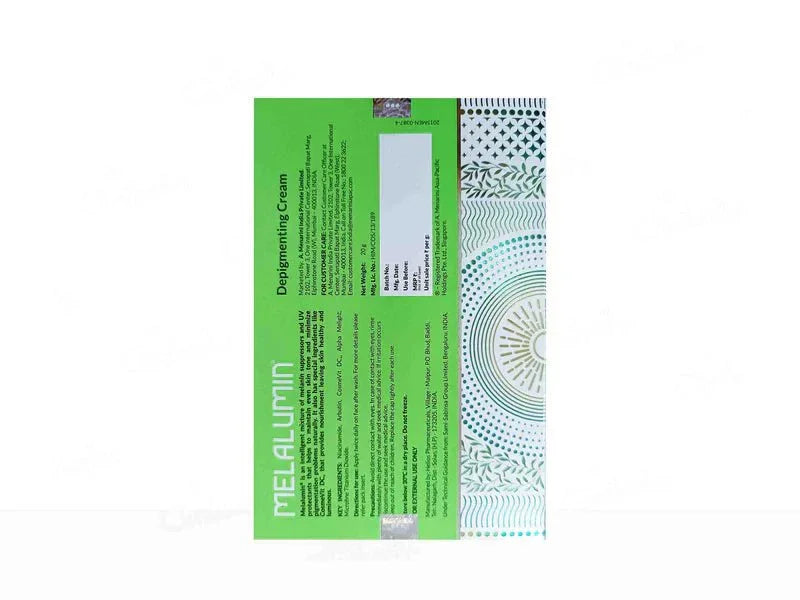 Melalumin Depigmenting Cream - Atomic Pharmacy