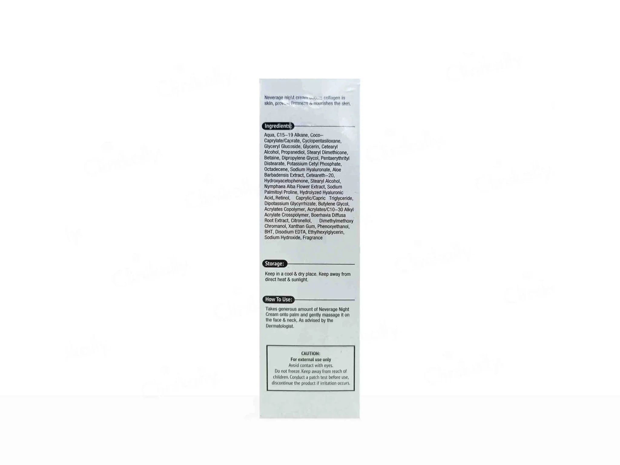 Neverage Night Anti Ageing Cream - Atomic Pharmacy