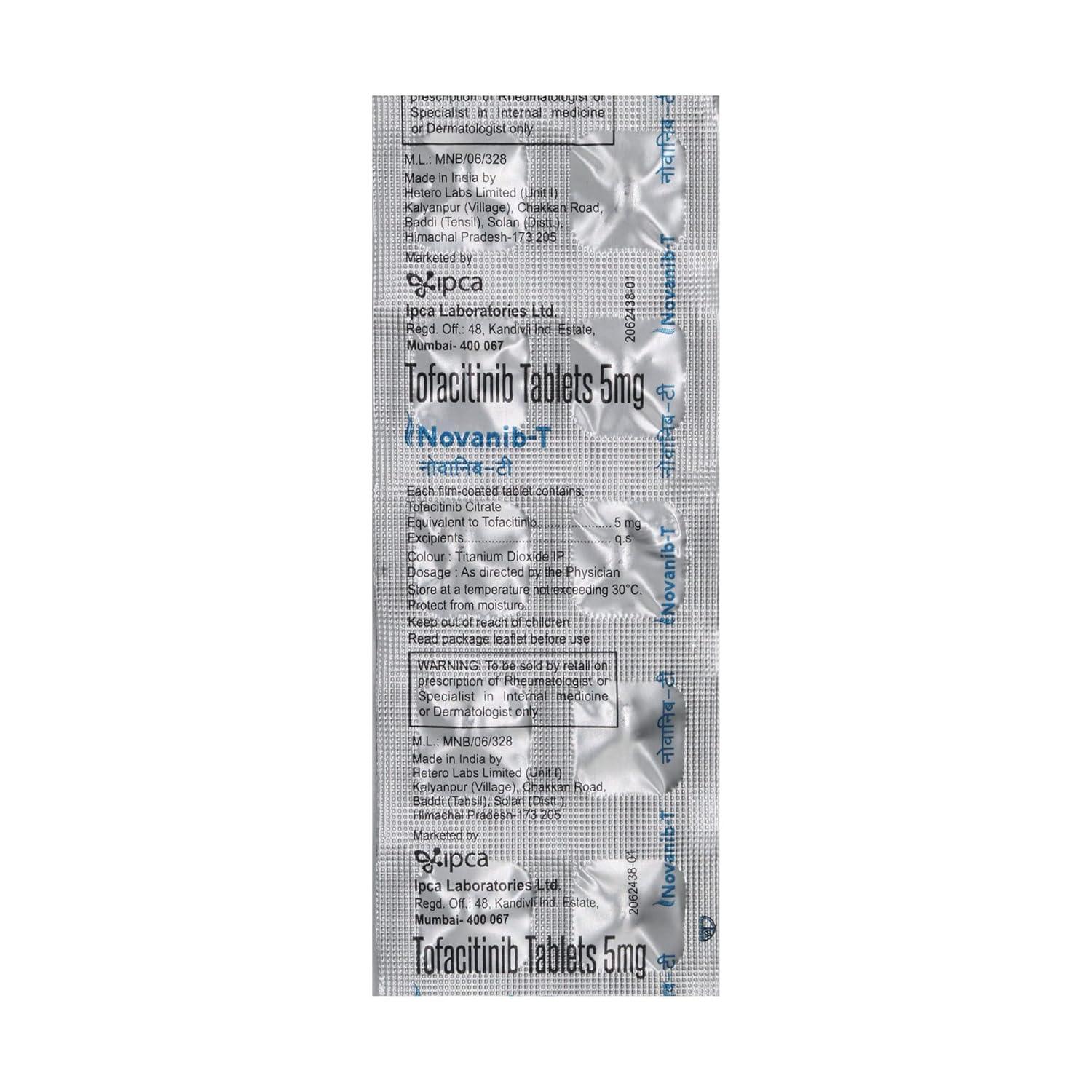 NOVANIB-T 5 - Strip of 10 Tablets - Atomic Pharmacy