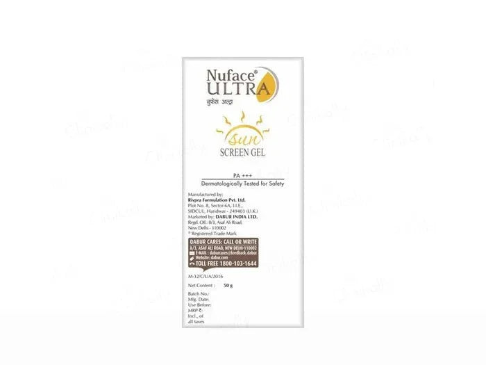 Nuface Ultra Sunscreen Gel SPF 40+ PA+++ - Atomic Pharmacy