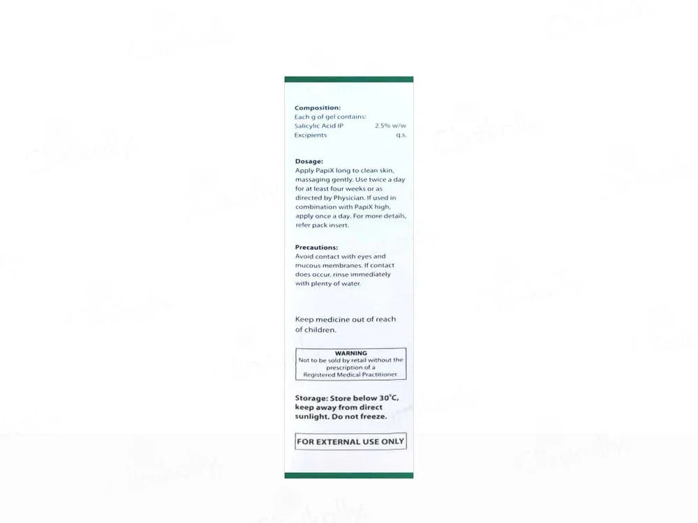 PapiX Long 2.5% Salicylic Acid Gel - Atomic Pharmacy