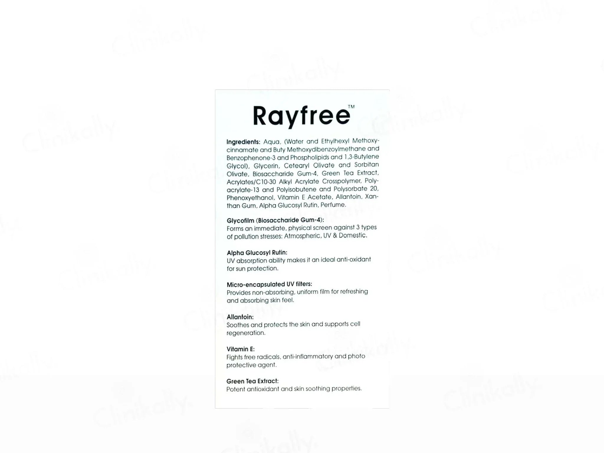 Rayfree Nano Gel Sunscreen SPF 50 PA+++ - Atomic Pharmacy