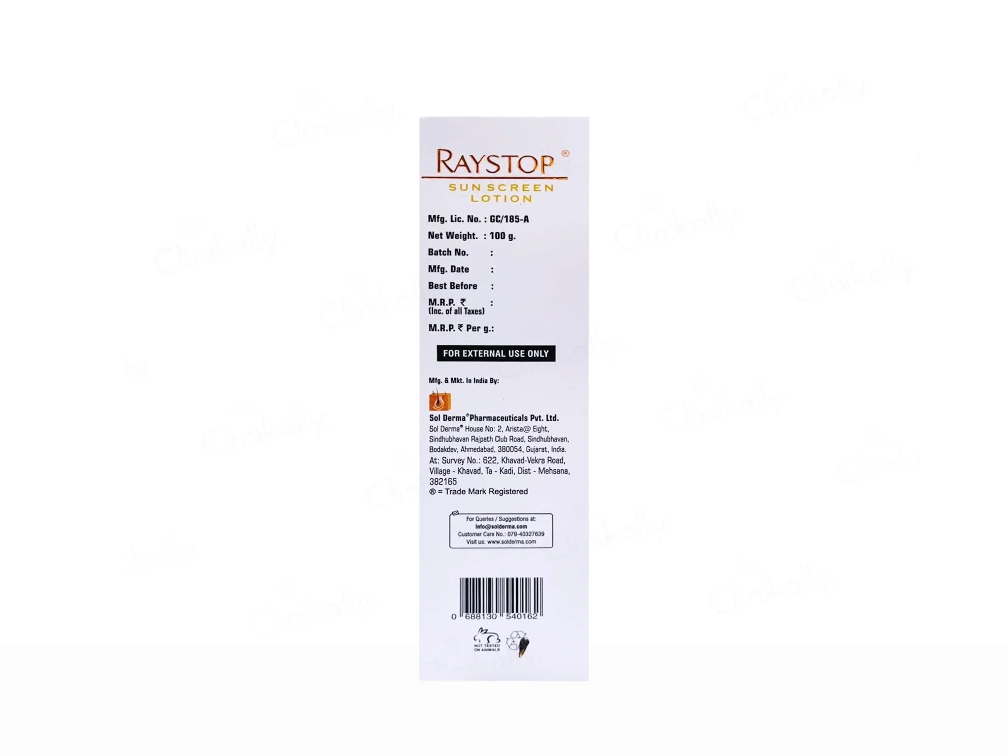 Raystop Sunscreen Lotion SPF 50 PA+++ - Atomic Pharmacy