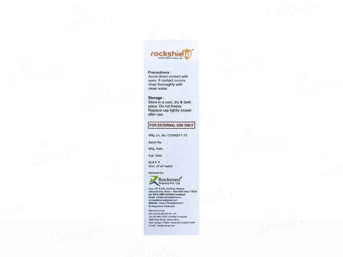 Rockshield Sunscreen Aqua Gel SPF 50 PA+++ - Atomic Pharmacy
