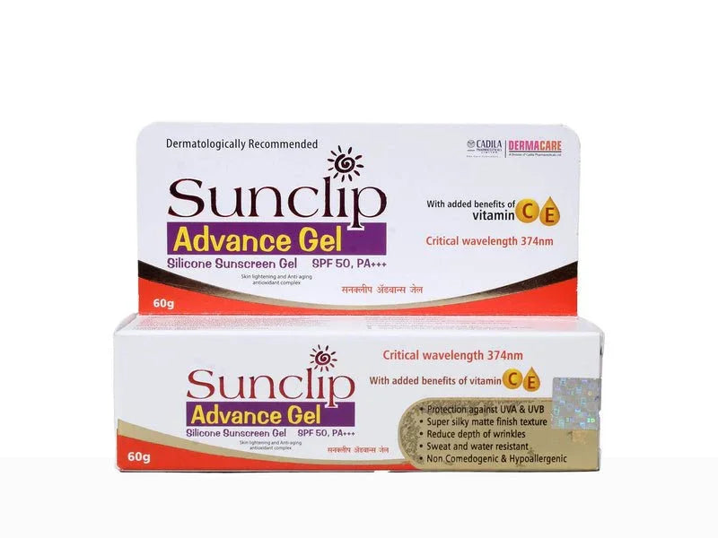 Sunclip Advance Silicone Sunscreen Gel SPF 50 PA+++ - Atomic Pharmacy