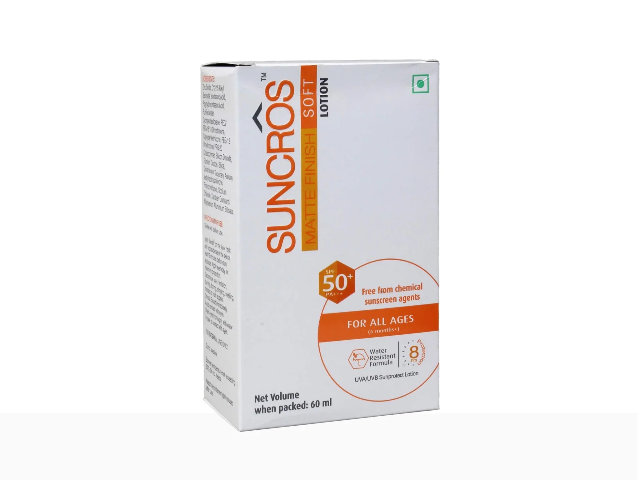 Suncros Matte Finish Soft Lotion SPF 50+ PA+++ - Atomic Pharmacy