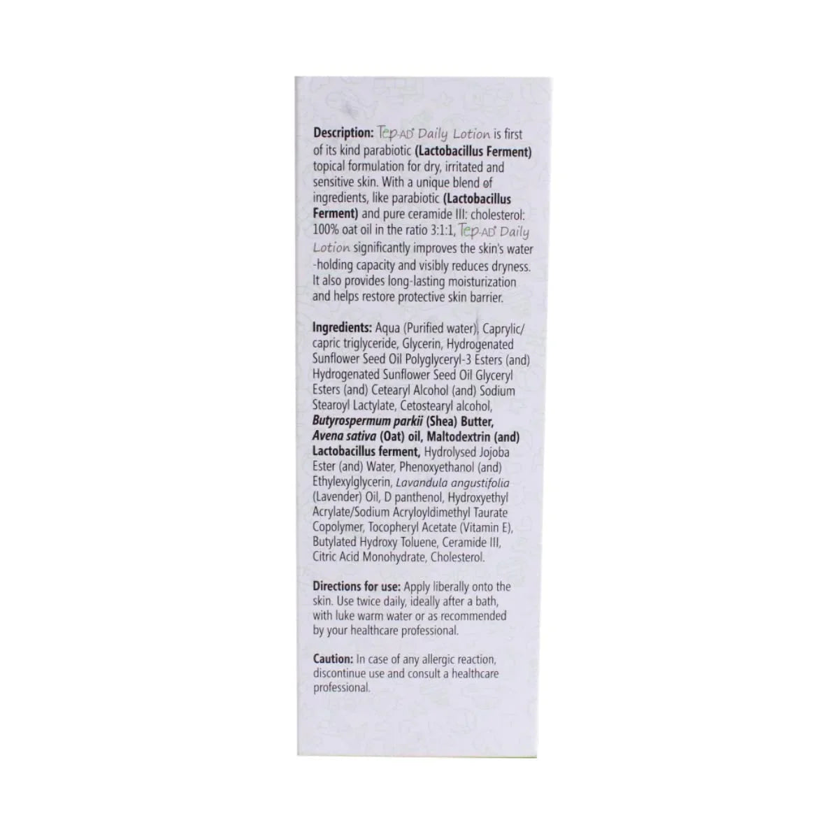 Tep AD - Bottle of 175ml Moist Lotion - Atomic Pharmacy - NEW