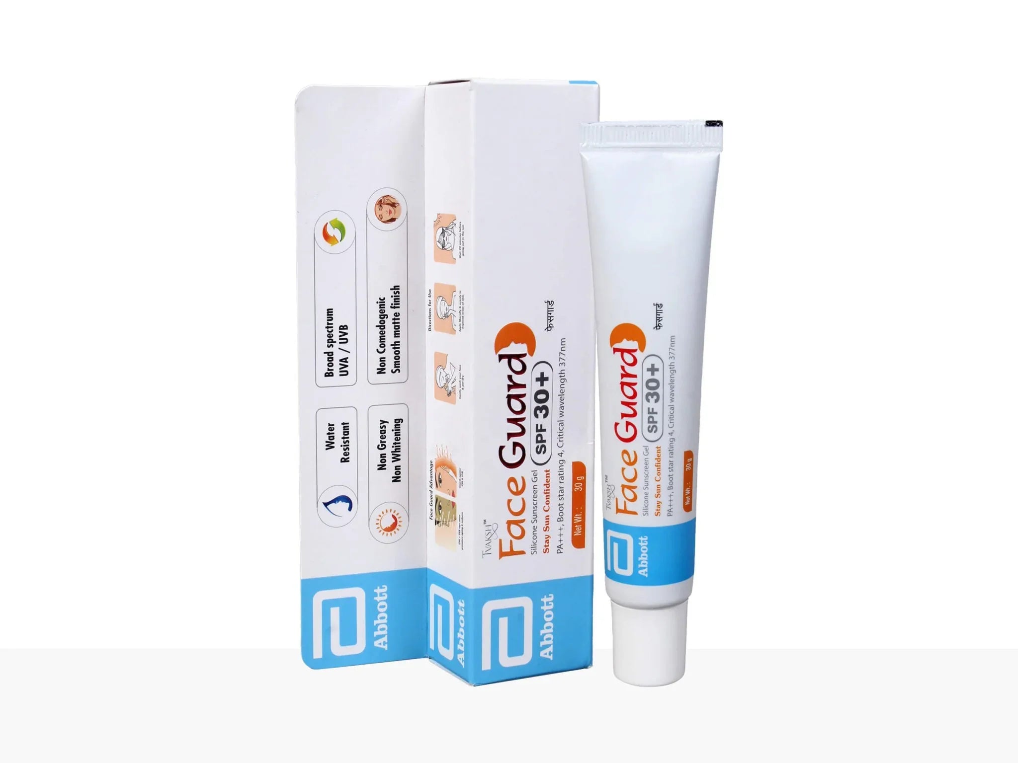 Tvaksh Face Guard Silicone Sunscreen Gel SPF 30 - Atomic Pharmacy
