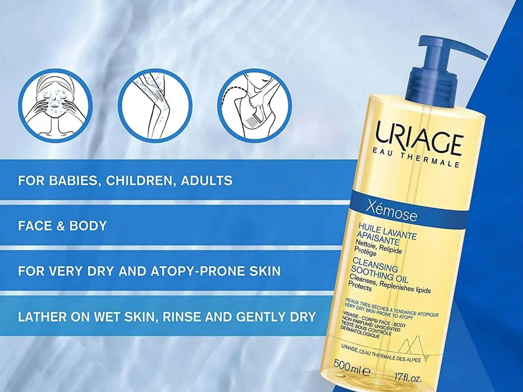 Uriage Xemose Cleansing Soothing Oil - Atomic Pharmacy