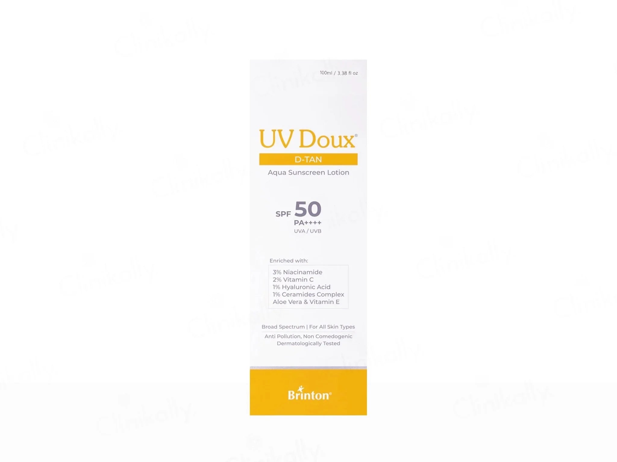 UV Doux D-Tan Aqua Sunscreen Lotion SPF 50 PA++++ - Atomic Pharmacy