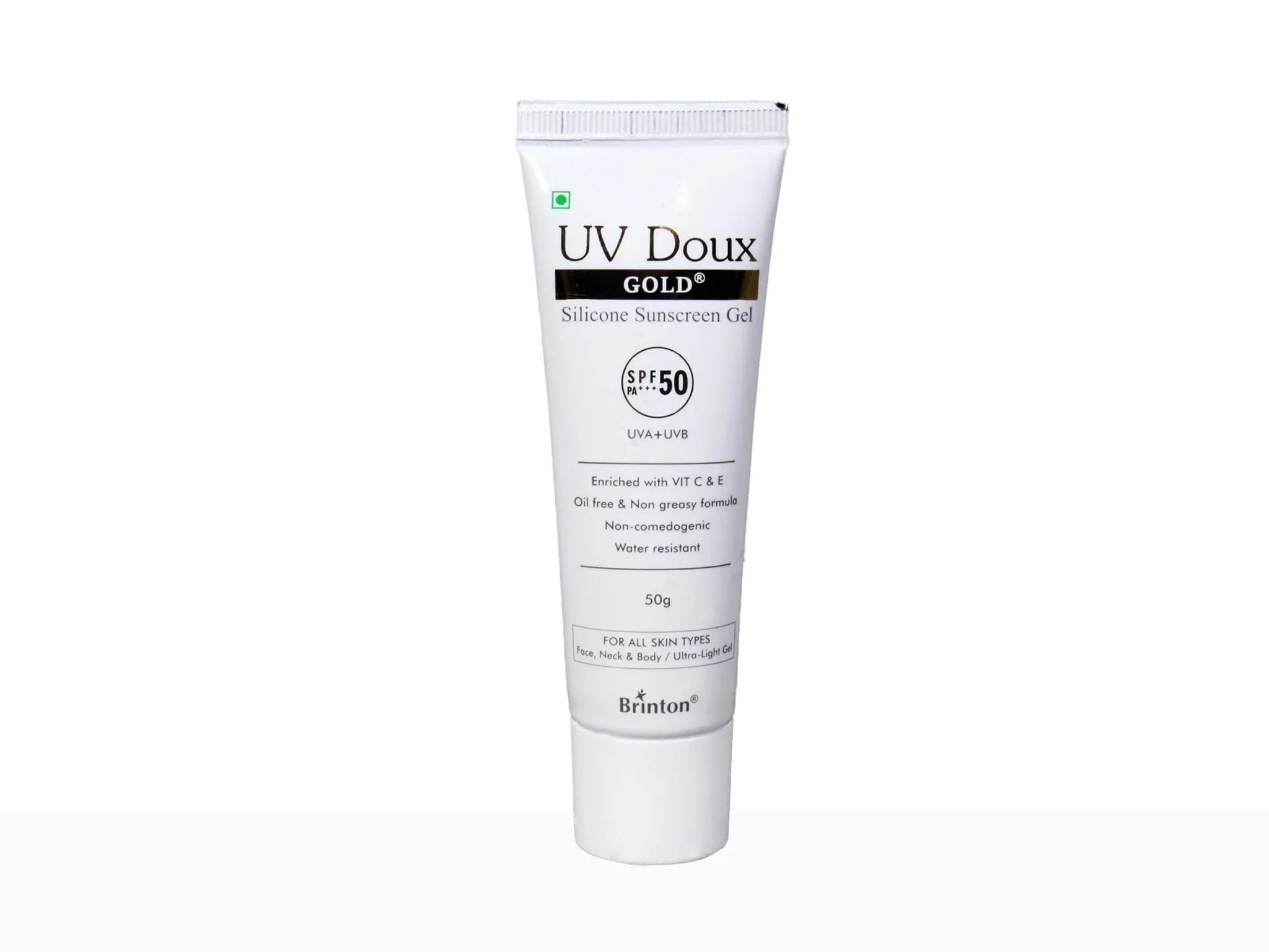 UV Doux Gold Silicone Sunscreen Gel SPF 50 PA+++ - Atomic Pharmacy