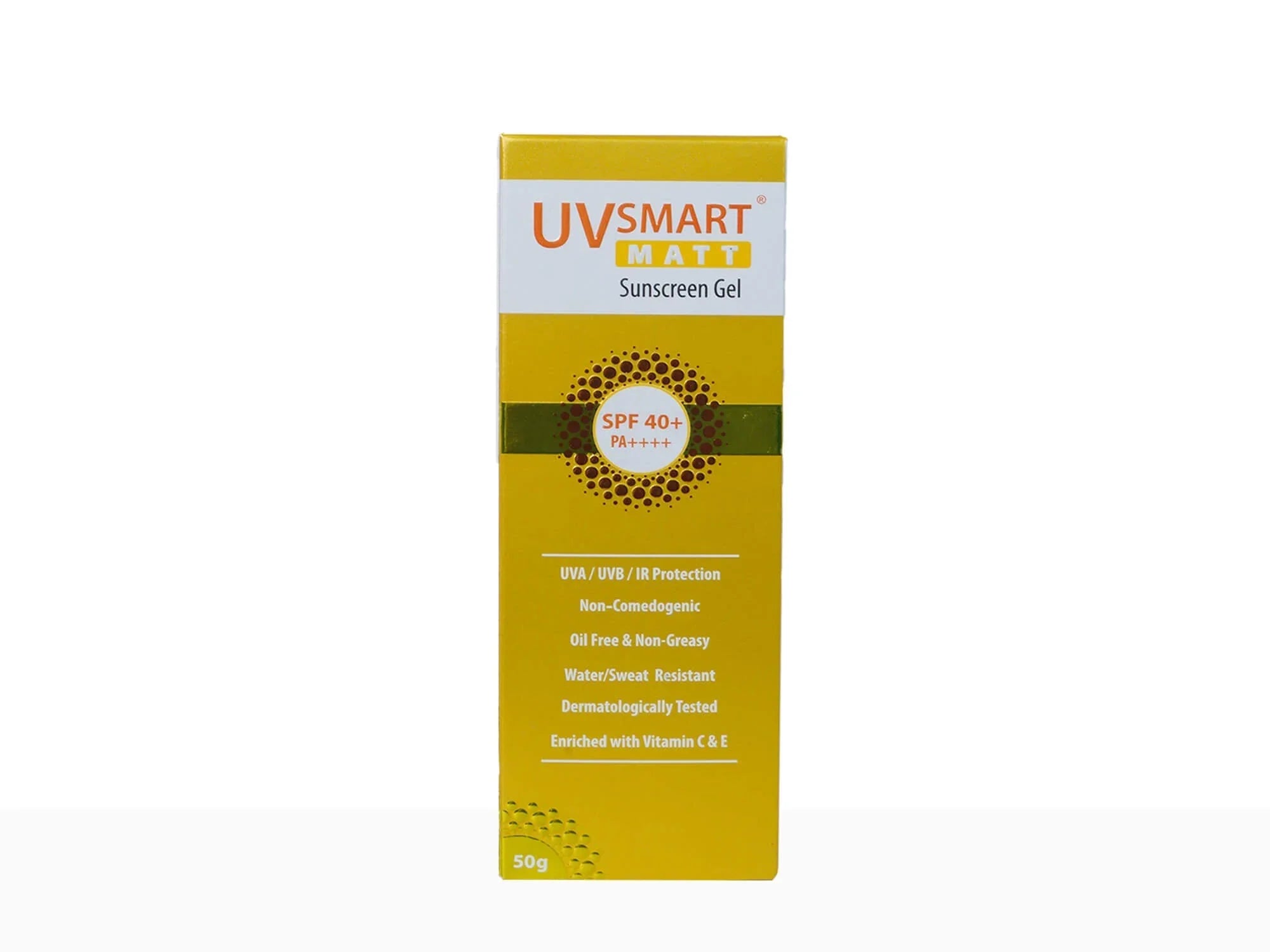 UVsmart Matt Sunscreen Gel SPF 40+/ PA++++ - Atomic Pharmacy