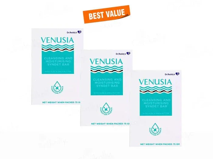 Venusia Cleansing & Moisturising Syndet Bar - Atomic Pharmacy