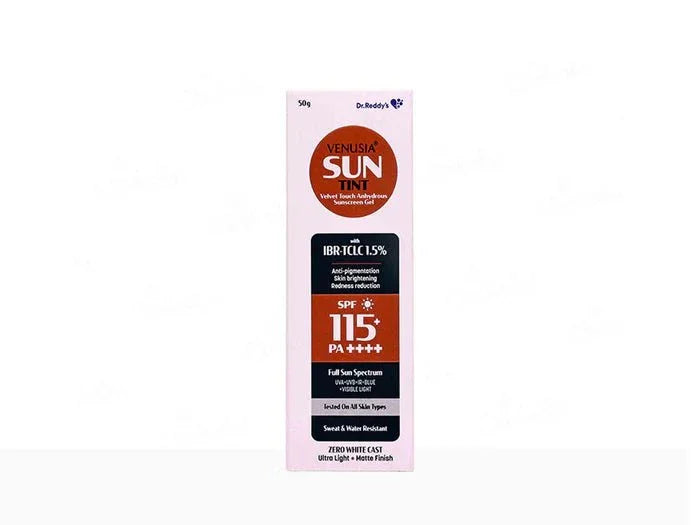 Venusia Sun Tint Velvet Touch SPF 115+ Gel – Matte Finish